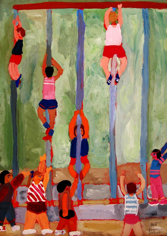 Archiv-Bild „An der Kletterstange“