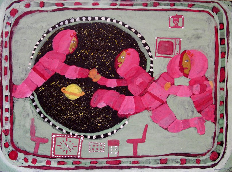 Archiv-Bild „Sowjetische Kosmonauten im Weltall“