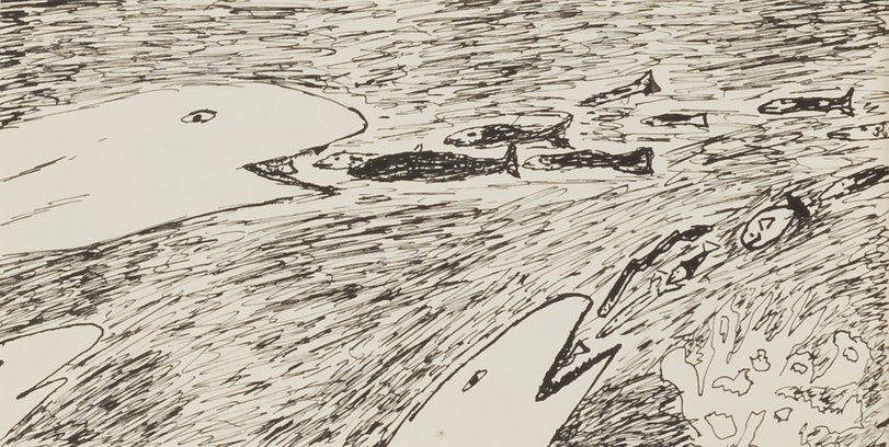 Archiv-Bild „Illustration zu B. Brecht „Wenn die Haifische Menschen wären““