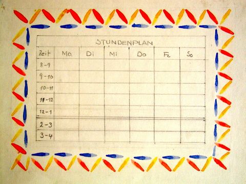 Archiv-Bild „Stundenplan“