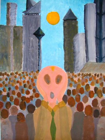 Archiv-Bild „Schreckliche Einsamkeit in der Großstadt“