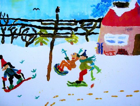 Archiv-Bild „Rasante Skifahrt“