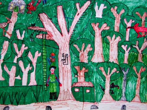 Archiv-Bild „Baumhaus im Wald“