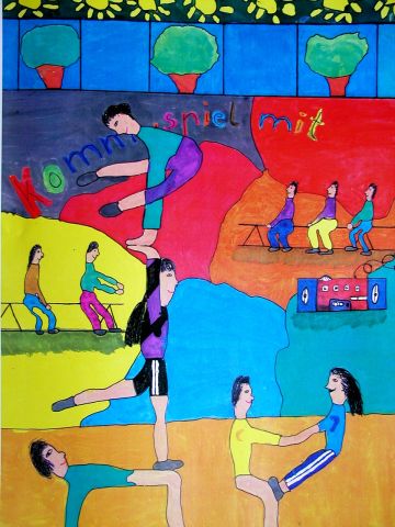 Archiv-Bild „Komm und spiel mit in der Turnhalle“