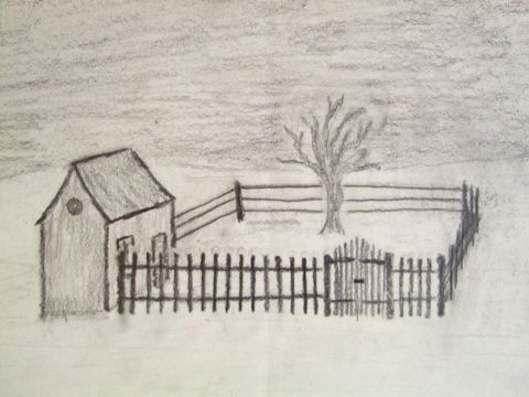 Archiv-Bild „Haus mit Zaun“