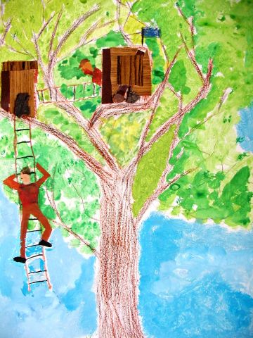 Archiv-Bild „Spielen auf dem Baumhaus“