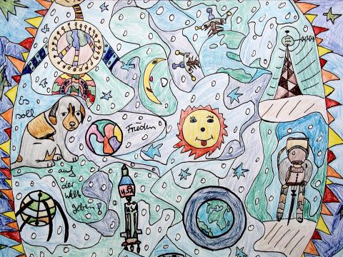 Archiv-Bild „Glück und Frieden auf der Erde“