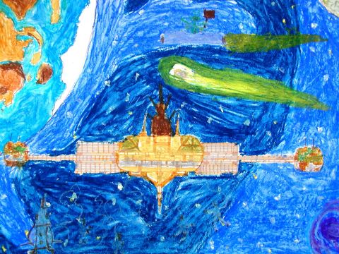 Archiv-Bild „Raumfahrtbegegnung im Weltall“