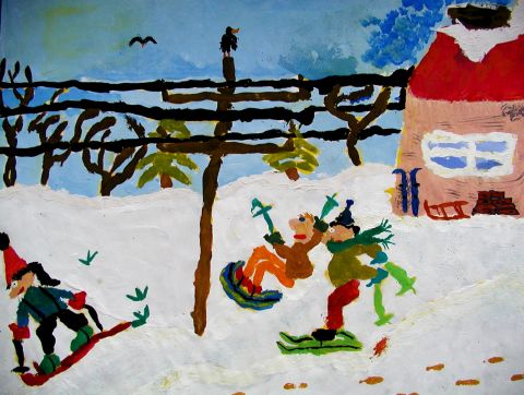 Archiv-Bild „Rasante Skifahrt“