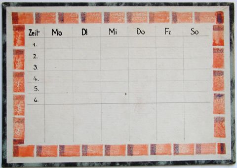 Archiv-Bild „Stundenplan“