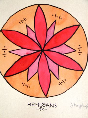 Archiv-Bild „Kreismuster - 3 Nachbarfarben“