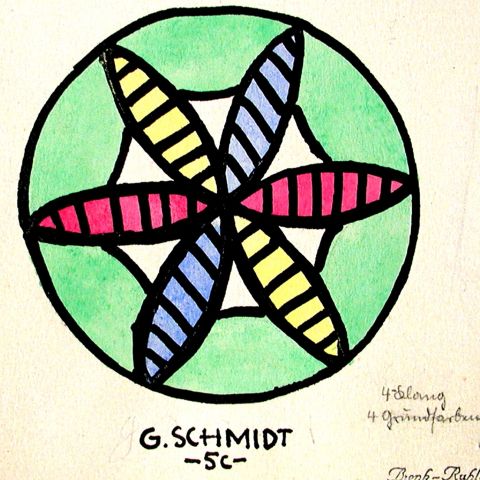 Archiv-Bild „Kreismuster - 4-Klang Grundfarben“