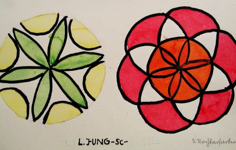 Archiv-Bild „Kreismuster - 2 Nachbarfarben“