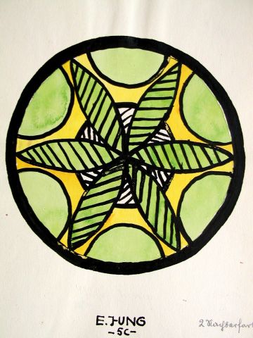 Archiv-Bild „Kreismuster - 2 Nachbarfarben“