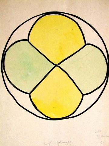 Archiv-Bild „Kreismuster - 2 Nachbarfarben“