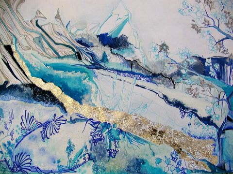 Archiv-Bild „Blumen und Berge“