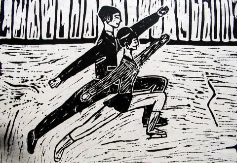 Archiv-Bild „Eislaufpaar“