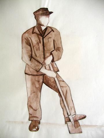 Archiv-Bild „Bewegungsstudie: Arbeiter“