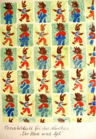 Archiv-Bild „Vorsatzblatt: Der Hase und der Igel“