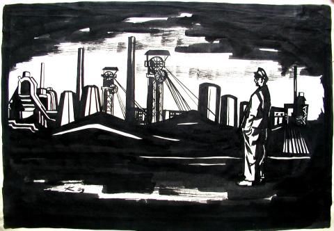 Archiv-Bild „Industrielandschaft: 10 Jahre DDR - das ist uns“