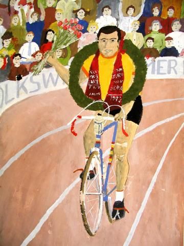 Archiv-Bild „Die Ehrenrunde auf dem Fahrrad“