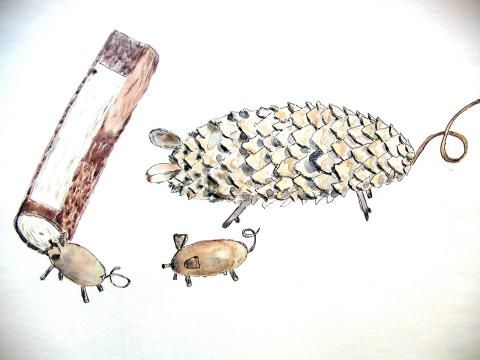 Archiv-Bild „Tiere aus Naturmaterial“