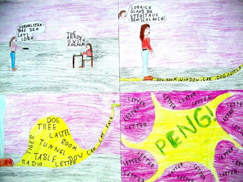 Archiv-Bild „Lora auf dem Schlauch“