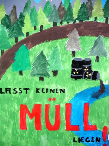 Archiv-Bild „Lasst keinen Müll liegen“