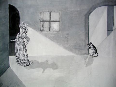 Archiv-Bild „Licht und Schatten in der Burg“