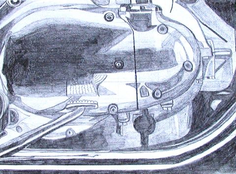 Archiv-Bild „Teil des Motorrads“