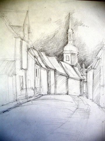 Archiv-Bild „Straße mit Turm“