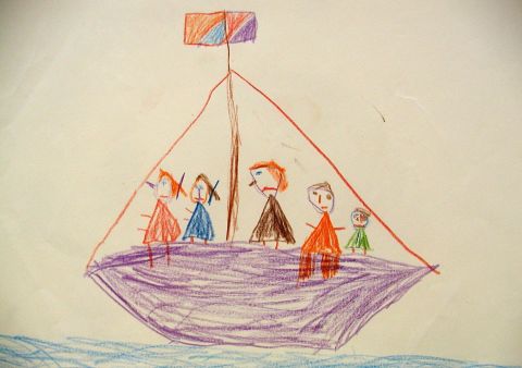 Archiv-Bild „Menschen auf einem Schiff“