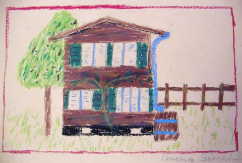 Archiv-Bild „Haus mit Wasserfass“