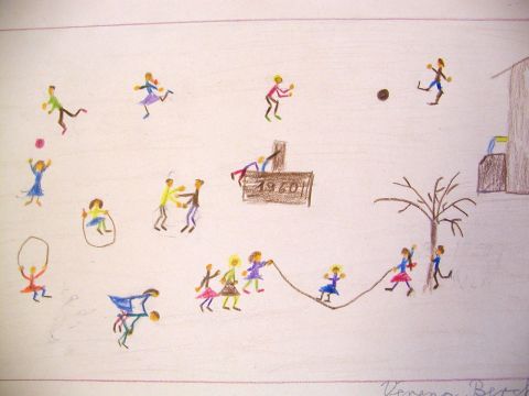 Archiv-Bild „Spielplatz mit Brunnen“