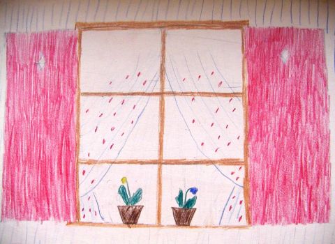 Archiv-Bild „Blumen im Fenster“