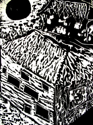 Archiv-Bild „Haus mit schwarzer Sonne“