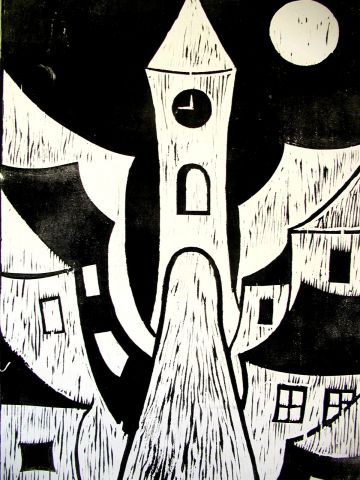 Archiv-Bild „Turm mit Mond“