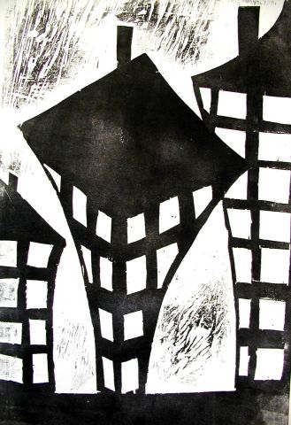 Archiv-Bild „Häuser mit Schornsteinen“