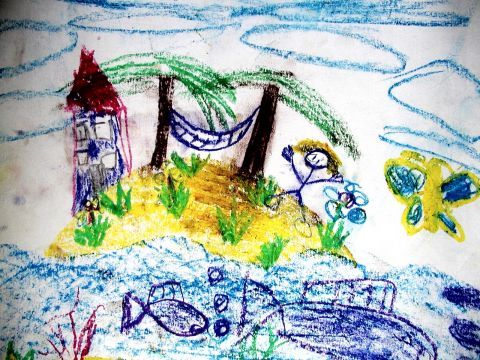 Archiv-Bild „Kleine Insel im Meer“