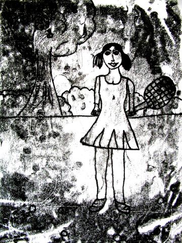 Archiv-Bild „Tennisspielerin“