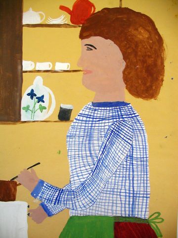 Archiv-Bild „Mutti am Herd“