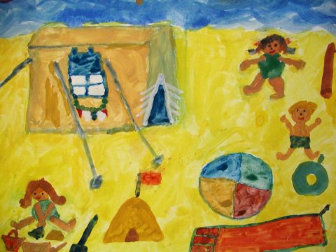 Archiv-Bild „Strand mit Zelt“