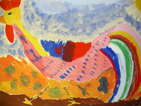 Archiv-Bild „Hahn mit Sonne“