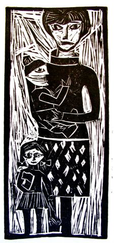 Archiv-Bild „Mutter mit zwei Kindern“