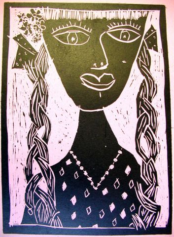 Archiv-Bild „Frau mit Zöpfen“