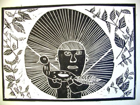 Archiv-Bild „Vietnamese mit Taube“