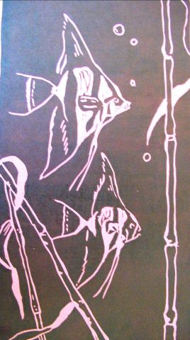 Archiv-Bild „Fische auf rotem Grund“