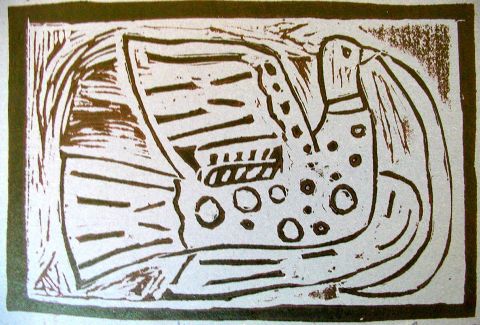 Archiv-Bild „Taube auf grünem Grund“