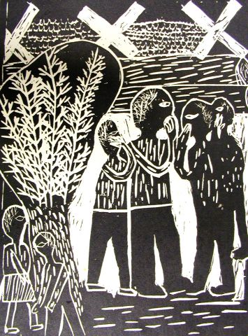 Archiv-Bild „Zyklus: Die Antifaschisten von Babelsberg,  Panzersperre“