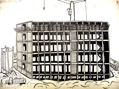 Archiv-Bild „Bau an der Leipziger Straße / Ecke Bremer Straße“